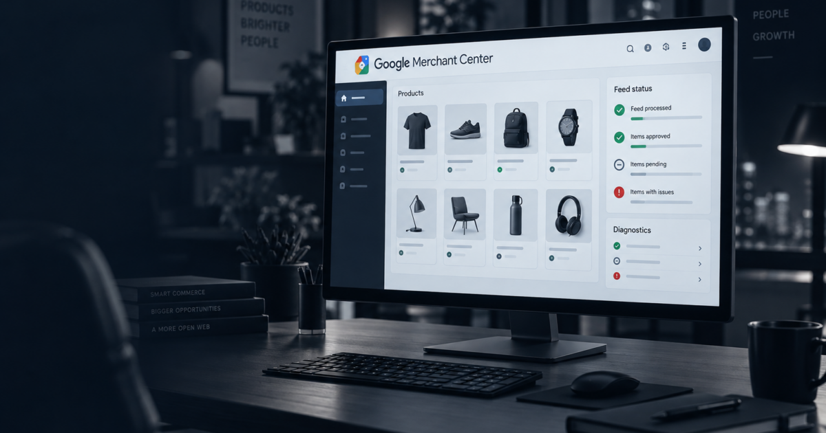 Portfolio: Google Merchant Center Einrichtung – Case Study von AndEvgenix Digital